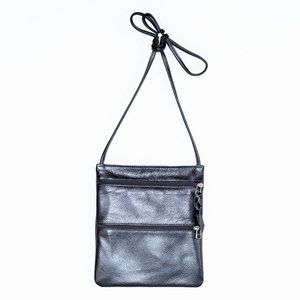 NWT $122 Sven Metallic Leather Crossbody Bag